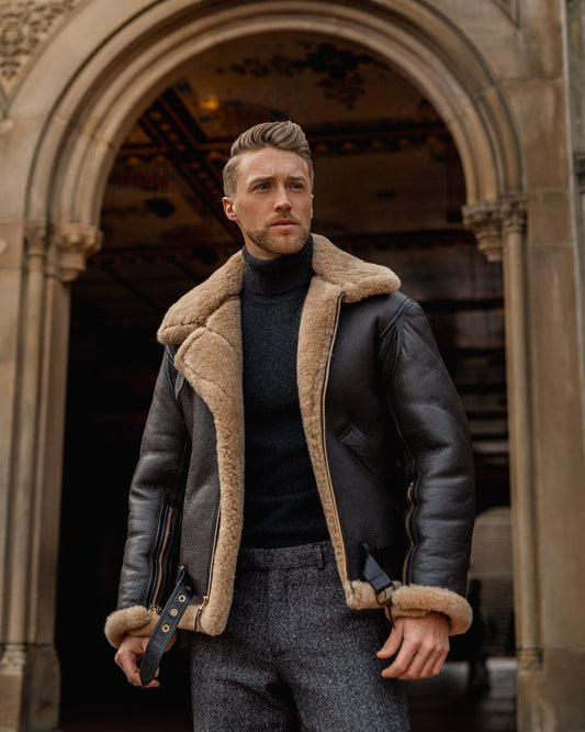 shearling jacket for men
